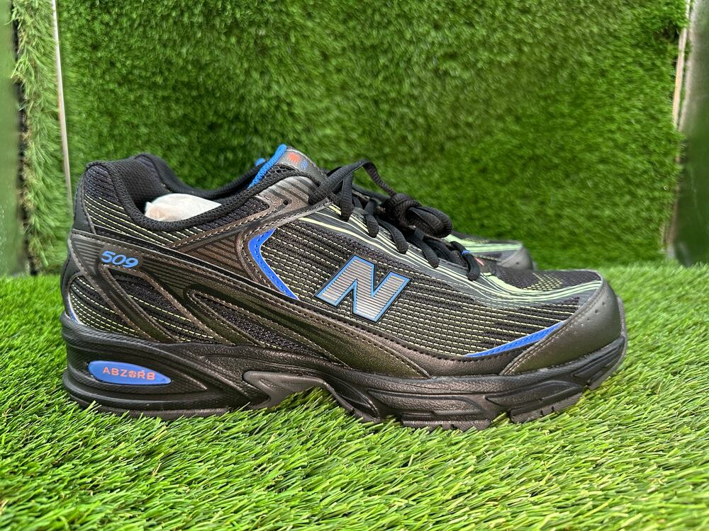 New Balance 509 U509E3D9 Athletic Sneaker Unisex M11/W12.5 Black Mesh Running